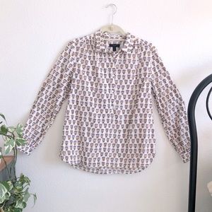 J Crew Floral Button up, 4